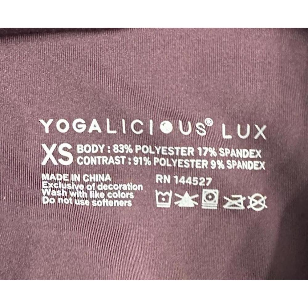 NWT Yogalicious Lux CY63211‎ Womens High Waist Side Pocket Capri Pants Size XS - Picture 6 of 11